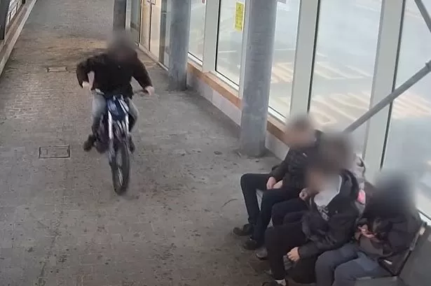 E-bikers ride recklessly through seaside town's £4m bus station