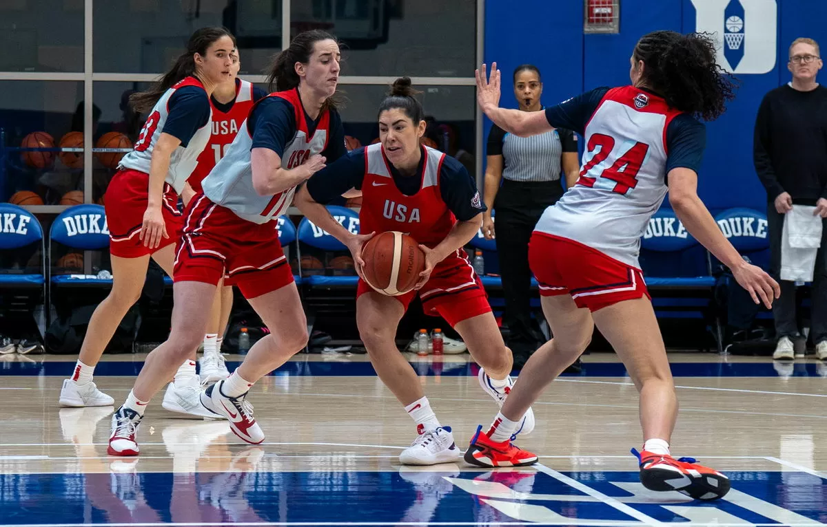 Who are the Coach and Supporting Staff for Team USA at the FIBA Women’s Basketball World Cup 2026 Qualifiers?