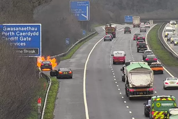 M4 delays after car bursts into flames and another breaks down - live updates