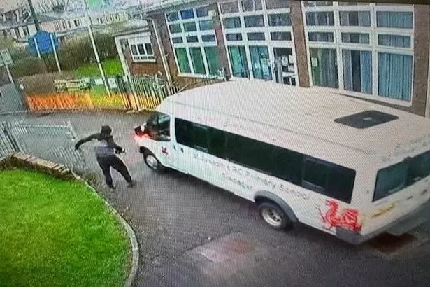 Headteacher devastated to find school's minibus burnt on a hill