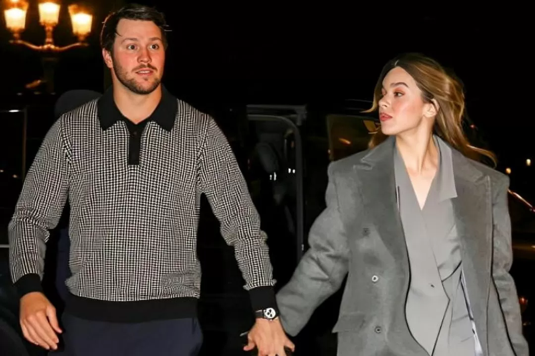 Josh Allen & Hailee Steinfeld Step Out for Sam Darnold’s Wedding One Day After Announcing Baby Girl’s Birth