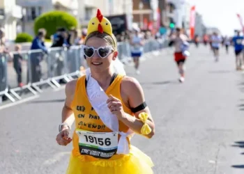 Hen do hangover Swansea bride to be storms to podium finish at Brighton Marathon