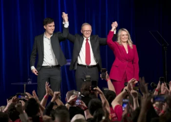 Australian Prime Minister Anthony Albanese Celebrates Winning a Second Three-Year Term