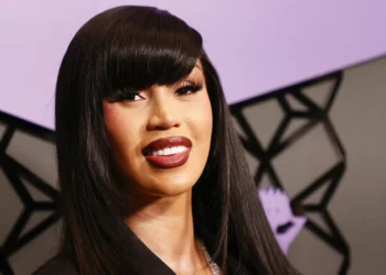 Cardi B Accessorized Her Pearl Fringe Gown With a Live Crow