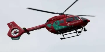 Man airlifted to hospital after being hit by car