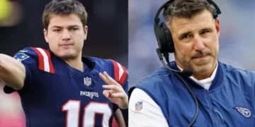 Patriots’ Drake Maye Gets Real on Mike Vrabel’s Comments About Sacrificing This Body Part for Super Bowl