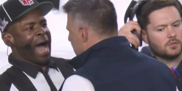 Furious Mike Vrabel Erupts at NFL Ref Over Stefon Diggs Fistfight Incident at Super Bowl LX