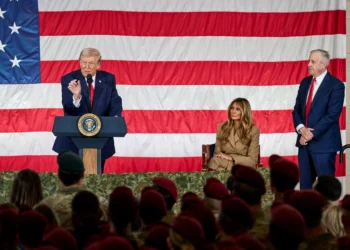 Trump Is Giving Campaign-Style Speeches To Troops In His Second Term