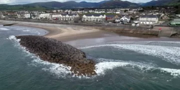 180-year-old fortress-like building is now just 18 metres from the sea