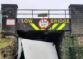Photos show aftermath of lorry crashing into notorious low bridge