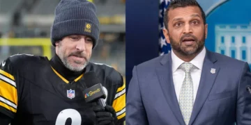 Aaron Rodgers Bashes FBI Director Kash Patel for Antics Inside Team USA Locker Room at Milan Olympics