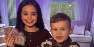 Boy’s priceless reaction after opening incredibly rare pack of cards