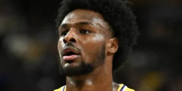 Fans React to Unusual Bronny James Video on Lakers Bench During Timberwolves Game