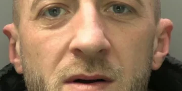 He threatened to kill his partner’s dog and ran at her with a metal bar