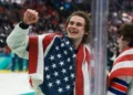 Americans Bid Over $1 Million Over Jack Hughes’ Iconic Olympics Gold Medal Moment
