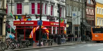Huge queue stretches through Cardiff arcade as new business opens