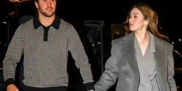 Josh Allen & Hailee Steinfeld Step Out for Sam Darnold’s Wedding One Day After Announcing Baby Girl’s Birth