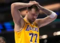 WATCH: Lakers Teammate Shields Distressed Luka Doncic From Cameras During OKC Game