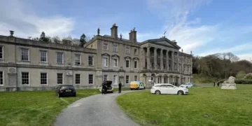 Grand Welsh mansion taped off by police following raid