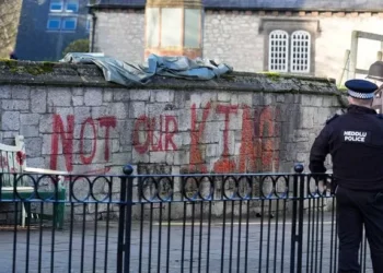 Graffiti sprayed on Welsh cathedral ahead of Royal visit