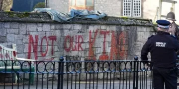 Graffiti sprayed on Welsh cathedral ahead of Royal visit