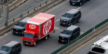 KitKat truck gets huge security convoy over threats posed by chocolate thieves