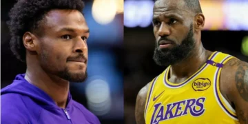 Cameras Catch LeBron James Calling Out Bronny During Mavs Game After Mistake