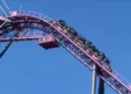 Warner Bros theme park horror as 20 tourists left hanging 33ft in 30C heat