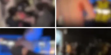 Punches thrown and screaming heard in scenes of ‘serious disorder’ at train station as four people stabbed