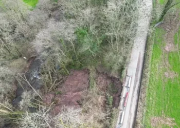 Man accused of exploiting landslip that blocks villagers access