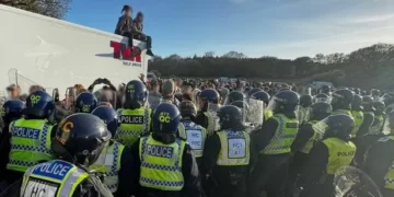 2,000‑strong rave turns ugly as officers face ‘missile’ attacks